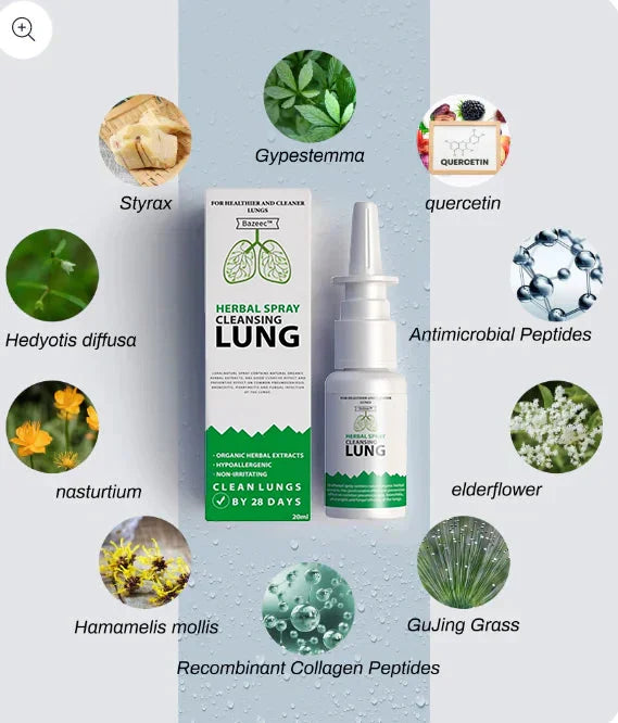 Organic Herbal Lung Cleanse Repair Nasal Spray